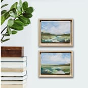 "Sweet Summer Grass Set" - Original Painting in green by AlisonJerry