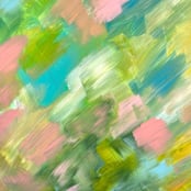 "Adorn #3" - Original Painting in green by Amy Mullen