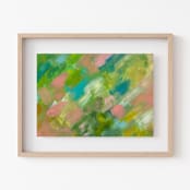 "Adorn #3" - Original Painting in green by Amy Mullen