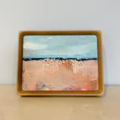 "Busy Beach" - Original Painting in multicolor by Lindsay Megahed