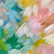 "Felicity #1" - Original Painting in pink by Amy Mullen