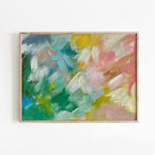 "Felicity #1" - Original Painting in pink by Amy Mullen
