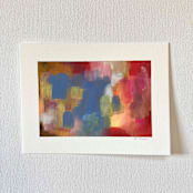 "Untitled 9" - Original Painting in red by Amy Mullen