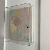 "The Details Are Getting Fuzzy" - Original Mixed Media in multicolor by Nicole Simms