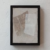 "Adore I" - Original Mixed Media in beige by Jennifer Daily