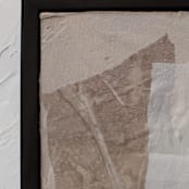 "Adore I" - Original Mixed Media in beige by Jennifer Daily