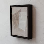 "Adore I" - Original Mixed Media in beige by Jennifer Daily