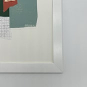 "Textile No 13" - Original Mixed Media in green by Pippin Schupbach