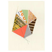 "Stitched Geode 2" - Original Mixed Media in multicolor by christy dehoog johnson