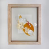 "For Color's Sake #22" - Original Mixed Media in yellow by Christine Olmstead