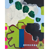 "Emeralds" - Original Mixed Media in multicolorassorted-colors by Nicole Simms