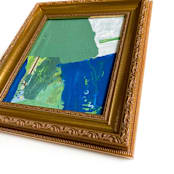 "Emerald Isle" - Original Mixed Media in green by Jessalin Beutler