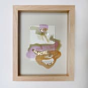 "For Color's Sake #13" - Original Mixed Media in green by Christine Olmstead
