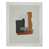 "Textile No 11" - Original Mixed Media in green by Pippin Schupbach