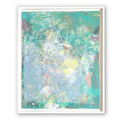 "Maha Chohan" - Original Mixed Media in blue by Jessalin Beutler
