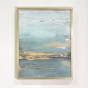 "Luminous - Embellished Print" - Original Mixed Media in green by Julia Contacessi