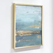 "Luminous - Embellished Print" - Original Mixed Media in green by Julia Contacessi
