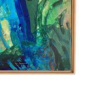 "Seaweed Dream" - Original Mixed Media in green by Jessalin Beutler