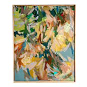 "Dappled Light" - Original Mixed Media in brown by Jessalin Beutler