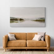 "Misty Lake 1 - 64 x 36" - Limited Edition Prints - Photography in green by Kamala Nahas