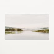 "Misty Lake 1 - 48 x 27" - Limited Edition Prints - Photography in green by Kamala Nahas
