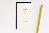 "Warm & Woolly Llama" - Stationery in Midnight Blue by Stacey Hill - Back