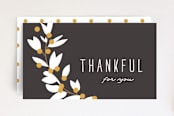 "Elegant Fall Foliage" - Stationery in Pebble by Jennifer Postorino - Front
