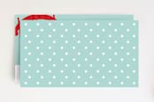 "Snow Sleigh" - Stationery in Blue by Shari Margolin - Back