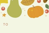 "Autumn Leaves Tags" - Stationery in Ivory by Shannon Chen of Four Wet Feet Studio - Close-Up