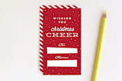 "Christmas Cheer Tag" - Stationery in Candied Apple by Jennifer Postorino - Front