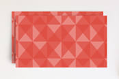 "monochromatic shapes" - Stationery in Tomato by Kim Chow - Back