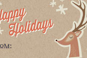 "retro happy holiday " - Stationery in rear red by Stacy Cooke - Close-Up