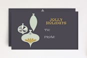 "Retro Jolly-Holiday" - Stationery in retro blue by Stacy Cooke - Front