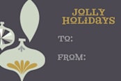 "Retro Jolly-Holiday" - Stationery in retro blue by Stacy Cooke - Close-Up