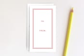 "Merry Christmas & Happy Year" - Stationery in red by Phrosné Barwood - Back