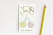 "Serious Chemistry" - Stationery in Khaki by Stacey Hill - Front