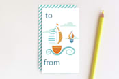 "Full Sail" - Stationery in Sunrise by Cavell Ferguson - Front