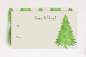 "Mini Tree" - Stationery in Balsam Green by Lisa Travis - Front
