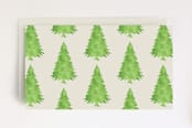 "Mini Tree" - Stationery in Balsam Green by Lisa Travis - Back