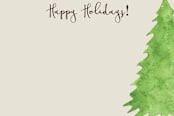 "Mini Tree" - Stationery in Balsam Green by Lisa Travis - Close-Up