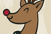 "Jolly Reindeer" - Stationery in Cream by Tiendita Arroyo™ - Close-Up