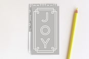 "Joy Frame" - Stationery in Smoke by Amber Barkley - Front