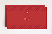 "Christmas Present" - Stationery in Berry by Amber Barkley - Back