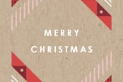 "Herringbone Band" - Stationery in Crimson by Amber Barkley - Close-Up