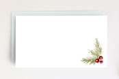 "Wispy Merry Christmas" - Stationery in Dusty Sky by Jen Boehler - Back