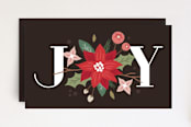 "Joy Flourish" - Stationery in Mocha by Amber Barkley - Front