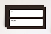 "Joy Flourish" - Stationery in Mocha by Amber Barkley - Back