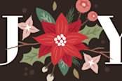 "Joy Flourish" - Stationery in Mocha by Amber Barkley - Close-Up
