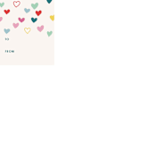 "Little Hearts Tag" - Stationery in Teal by Amber Barkley - Close-Up