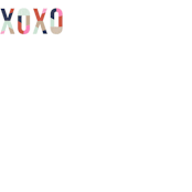 "Modern XOXO Tag" - Stationery in Navy by Amber Barkley - Close-Up